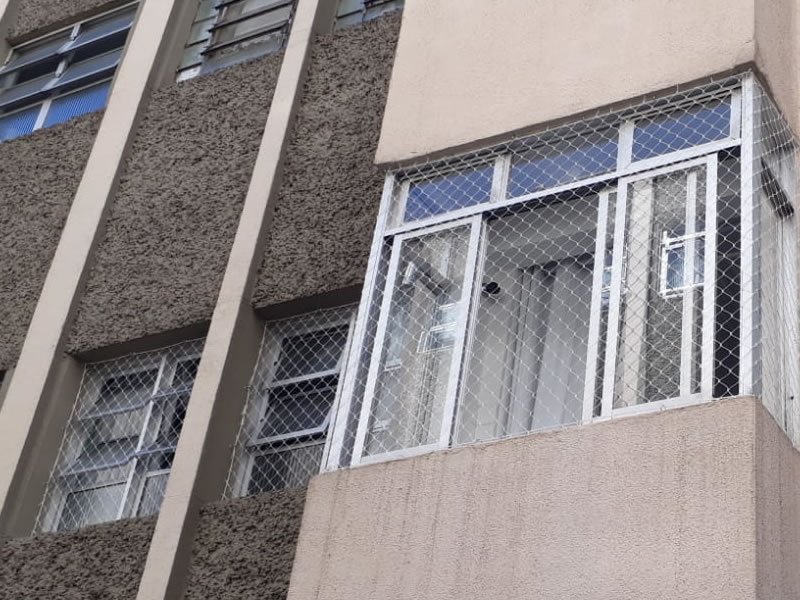 Rede para janelas de alta resistência em Taguatinga, Brasília